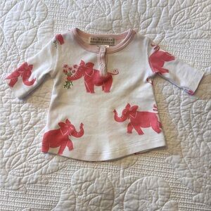 The Beaufort Bonnet Company Pink Elephant Print Dolly dress